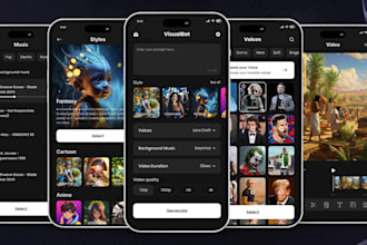 develop ai video editing app, ai photo editing app, image edi ting app ,demo app