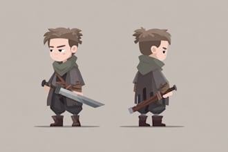 do 2d game art illustrations and concept art artworks
