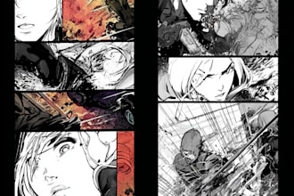 l illustrate  comic book design storyboard manga art comic