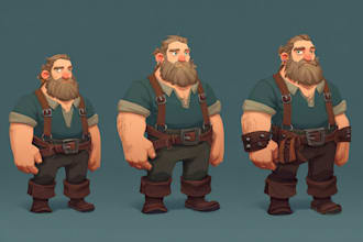 make a 2d game characters and game assets