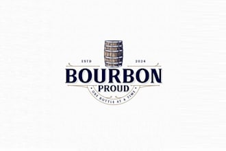 design community site bourbon whiskey lovers logo