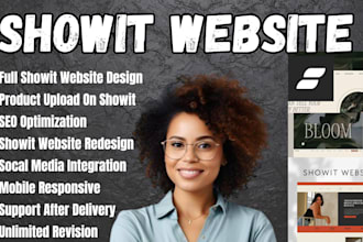 design redesign customize showit website or showit template