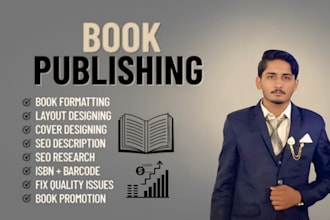 professionally format and publish your book for amazon KDP