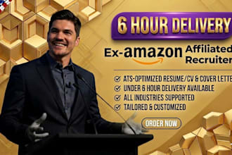 deliver a 6 hour express job winning resume, cover letter and linkedin
