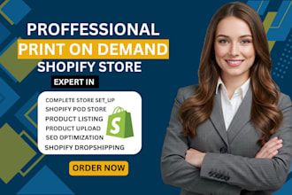create print on demand shopify store shopify website
