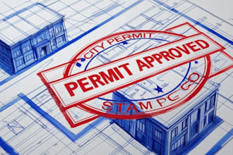 draw and stamp your USA city permit architectural drawings