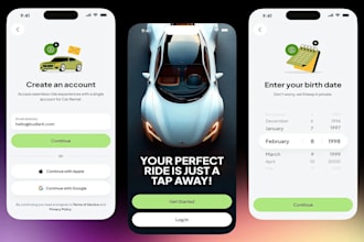develop car rental app, fleet management app taxi booking app