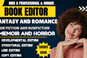 proofread, edit fantasy, nsfw scifi novel, romantasy, horror, memoir book editor