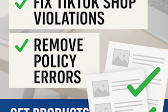 fix tiktok shop product violations, policy issue, listing error, reinstatement