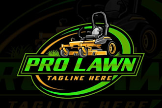 create a landscape, agriculture and lawn care logo