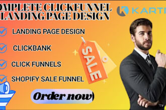 create clickbank sales funnel elementor landing page