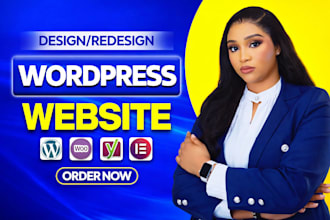 build, design or redesign wordpress website, rebuild wordpress elementor website