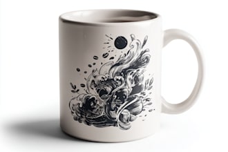 draw a mug or coffee mug design