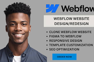 clone webflow website modern redesign, fix bugs duplicate framer site