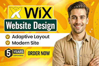 design or redesign wix website or wix online store