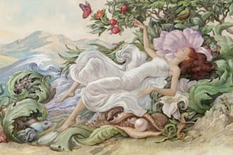 do illustration character art mythical fantasy book cover