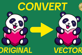 vectorize, redraw your logo or image, jpg to vector fast