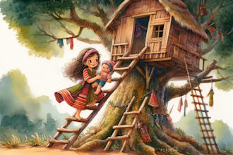 draw a digital children book illustration