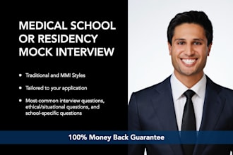 mock interview you for medical school and residency, med school interview prep