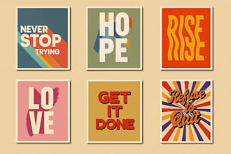 design creative poster and professional typography design