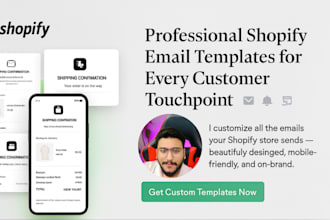 brand,design, customize and improve your shopify email notification template