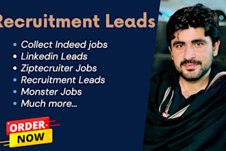 collect recruitment leads from linkedin, indeed or other job website