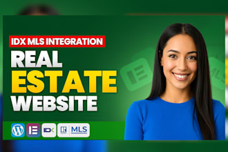 design a property listing real estate website with map search and lead form