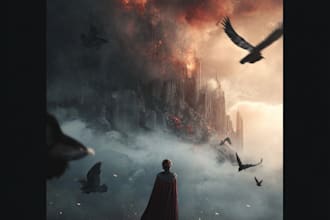 do fantasy book cover design, thriller book cover