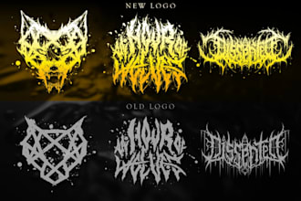 upgrade your metal band logo with unique redesign