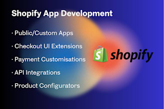do custom shopify app development and API integration