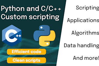write python or cpp scripts and programs