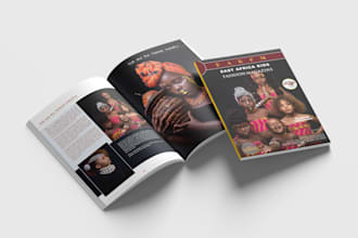 design professional magazine layout and cover in adobe indesign