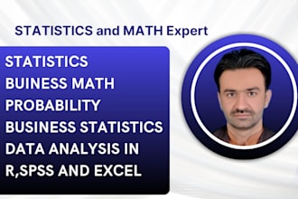 help you with business math, statistics, probability and data analysis