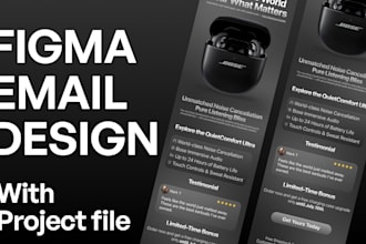 do profssional email template design in figma