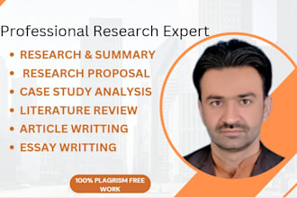 write case study, paper, research and summary, report