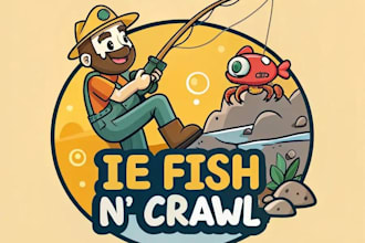 design a cartoon style and fun logo for your youtube channel