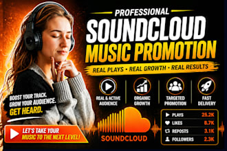 promote your soundcloud music organically to real listeners