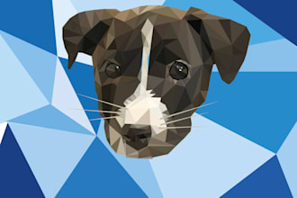 create a custom polygonal portrait
