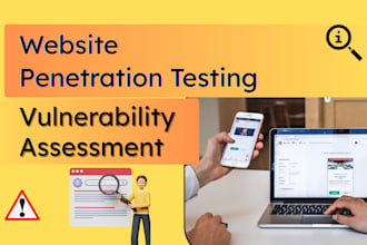 perform web penetration testing and vulnerability assessment vapt