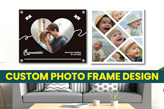 custom photo frame design for your precious memories