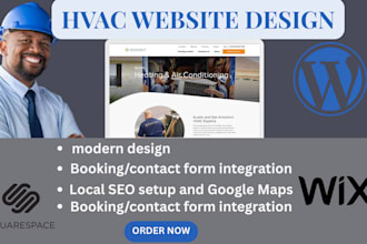 design construction website redesign hvac plumbing remodeling ac repair website