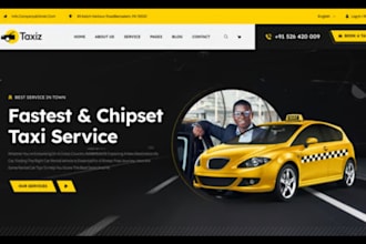 design taxi booking website chauffeur website limousine website taxi website