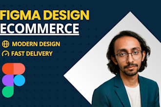 design modern ecommerce website UI in figma