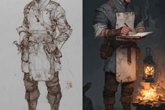 crate dnd character design and dnd character art