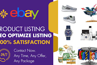 do ebay listing, ebay seo listing, ebay product listing, ebay lister