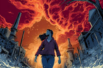 create a comic  page coverdesign and illustration
