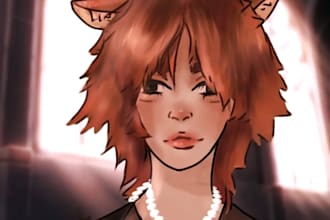 draw a character in manga or webtoon style