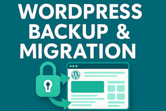 perform wordpress migration and set automated backup
