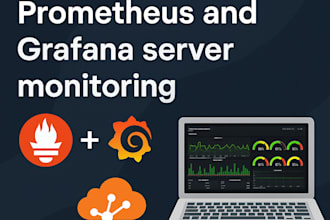 set up a prometheus and grafana server monitoring with automated deployment