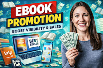 market your ebook with expert amazon KDP ads and trending booktok videos